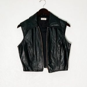 BCBGMaxAzria Vintage Leather Vest